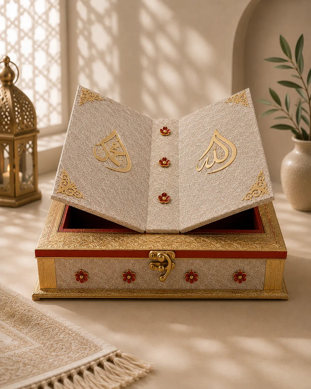 Luxury Quran Box | Premium Islamic Gift Set with Velvet Interior