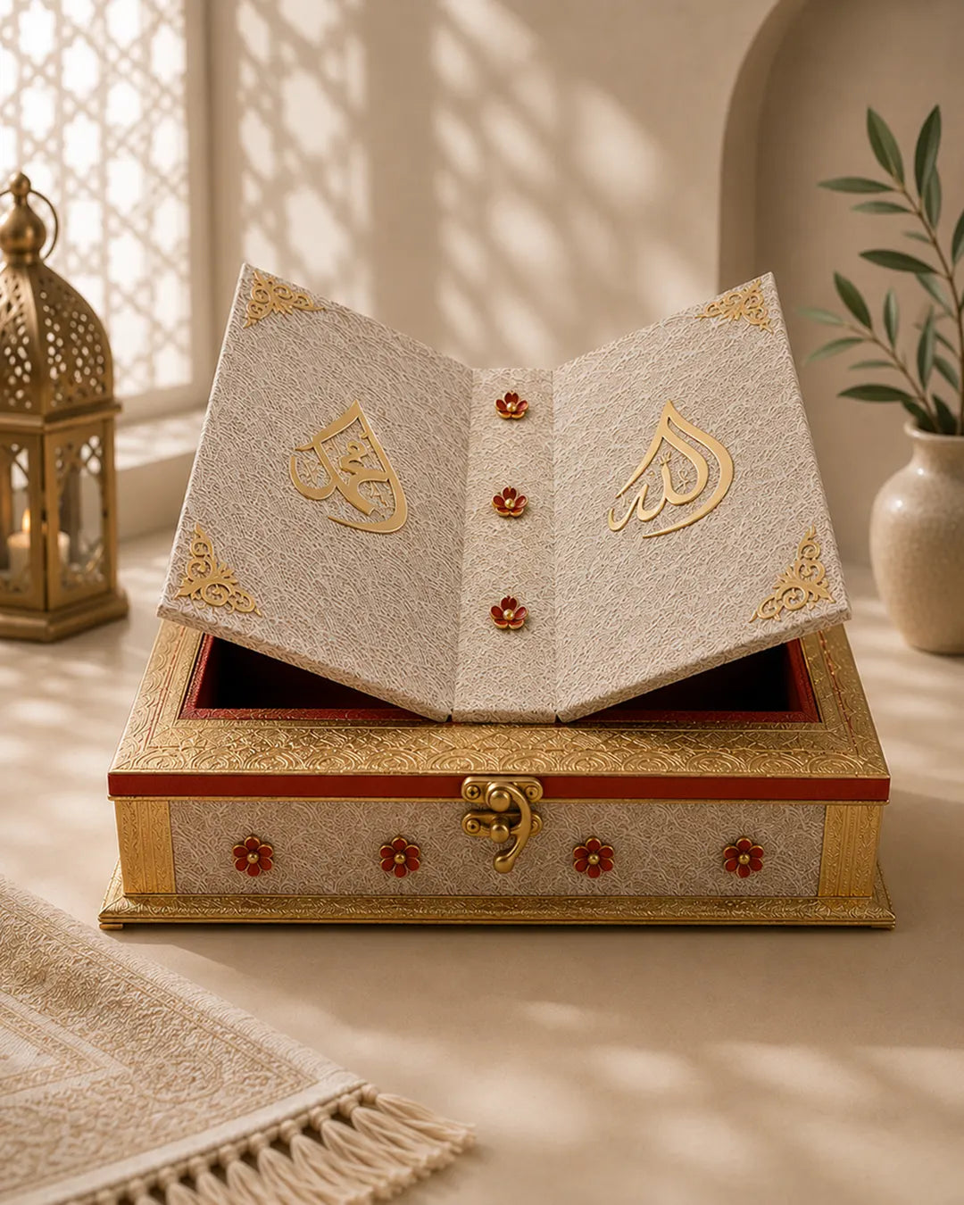 Luxury Quran Box | Premium Islamic Gift Set with Velvet Interior