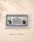 Kaaba & Madinah Islamic Wall Frame | Haramain Dual Scene Home Decor
