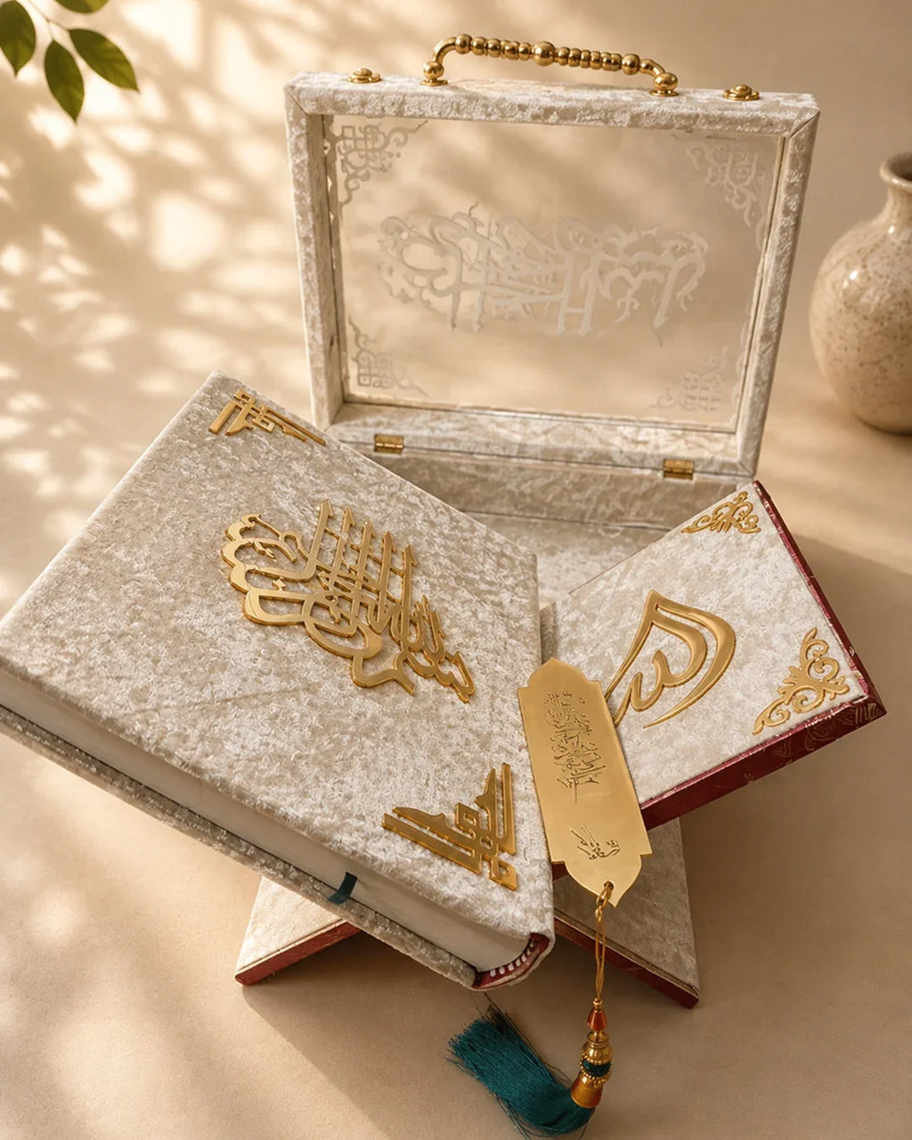 Transparent Elegant Quran Display Box | Clear Acrylic Islamic Gift Box