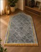 Premium Grey & Gold Islamic Prayer Mat