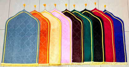 Premium Velvet Prayer Mat | Luxury Muslim Prayer Rug